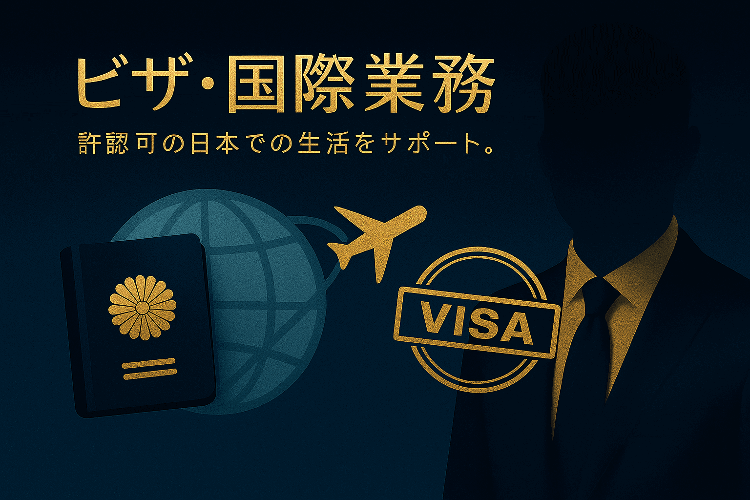 外国人ビザ・お仕事支援|東京外国人ビザ・お仕事サポートセンター(ビザトップ・ページヒーローの薄い背景写真)